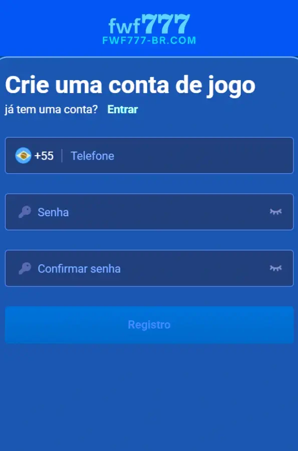 registro e conecte-se